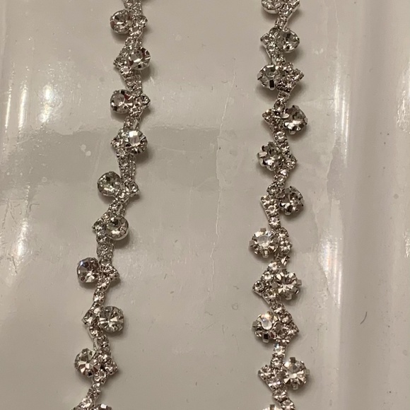 Silver Bridal Rhinestone Halo main image 4